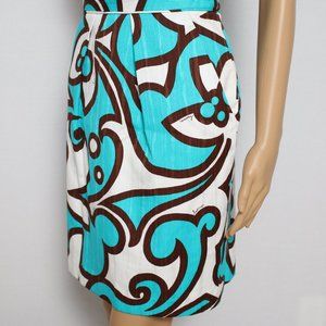 Robe Sans Manches Milly Of New York – Imprimé Multicolore, Taille 2, Style Sheath – Occasion Très Bon état